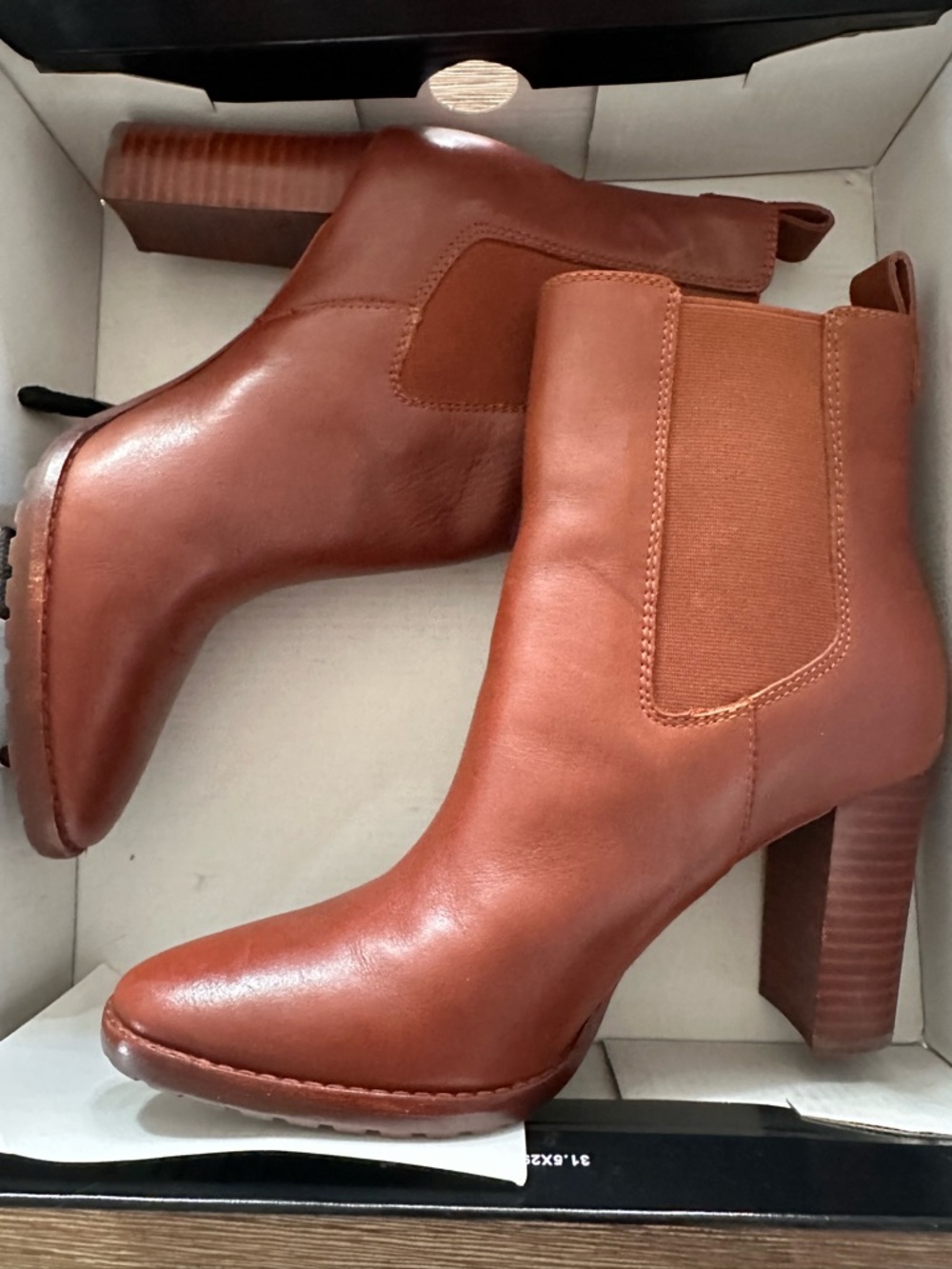 Lauren Ralph Lauren Brown Leather Ankle Boots